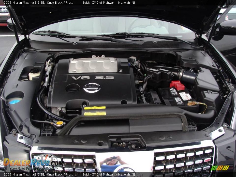 2005 Nissan Maxima 3.5 SE Onyx Black / Frost Photo #24