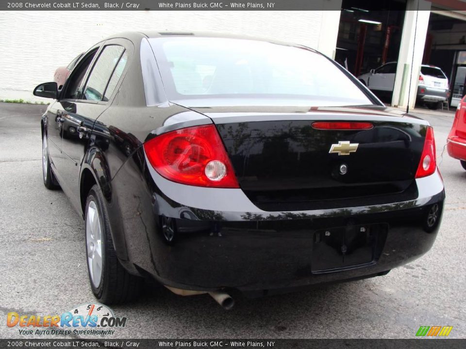 2008 Chevrolet Cobalt LT Sedan Black / Gray Photo #7
