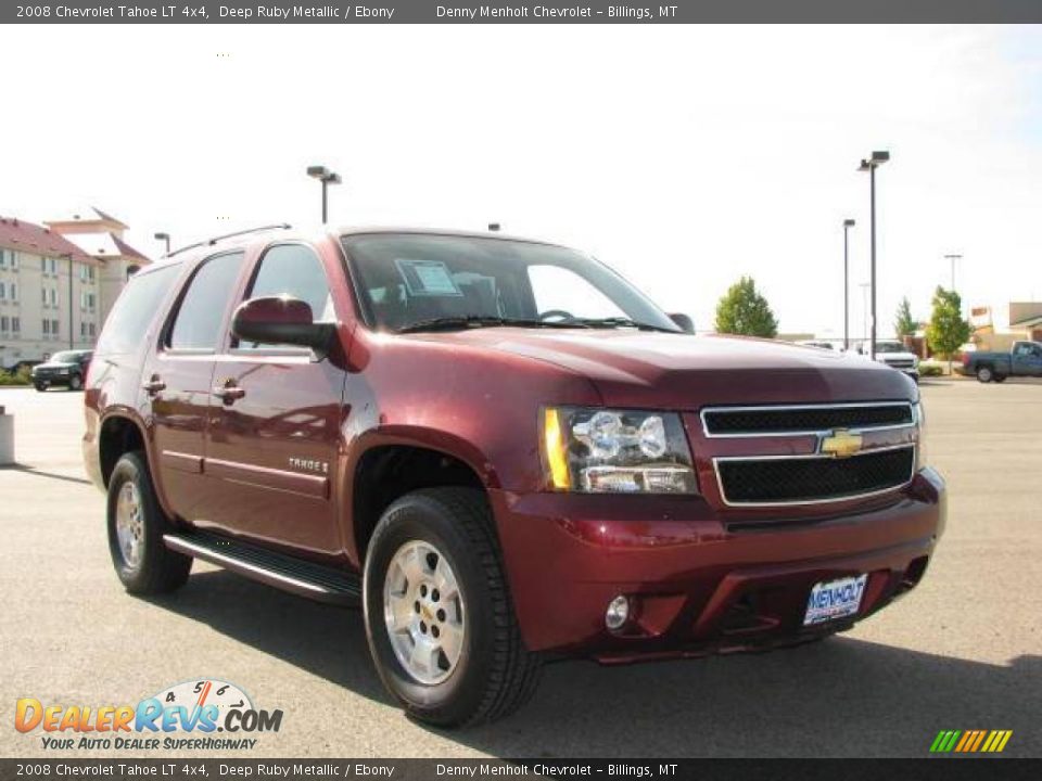 2008 Chevrolet Tahoe LT 4x4 Deep Ruby Metallic / Ebony Photo #4