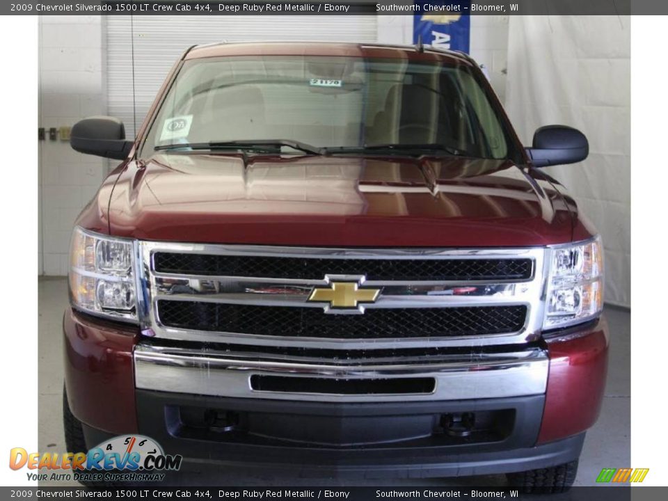 2009 Chevrolet Silverado 1500 LT Crew Cab 4x4 Deep Ruby Red Metallic / Ebony Photo #2