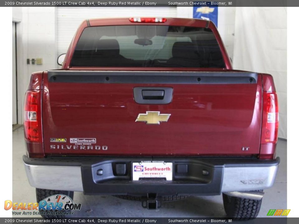 2009 Chevrolet Silverado 1500 LT Crew Cab 4x4 Deep Ruby Red Metallic / Ebony Photo #3