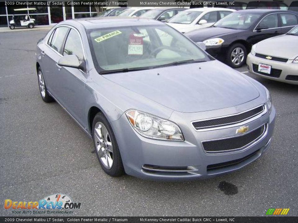 2009 Chevrolet Malibu LT Sedan Golden Pewter Metallic / Titanium Photo #5