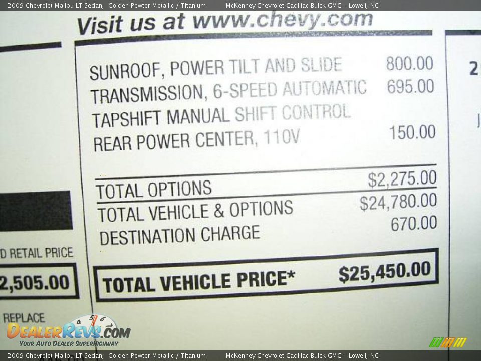 2009 Chevrolet Malibu LT Sedan Golden Pewter Metallic / Titanium Photo #12