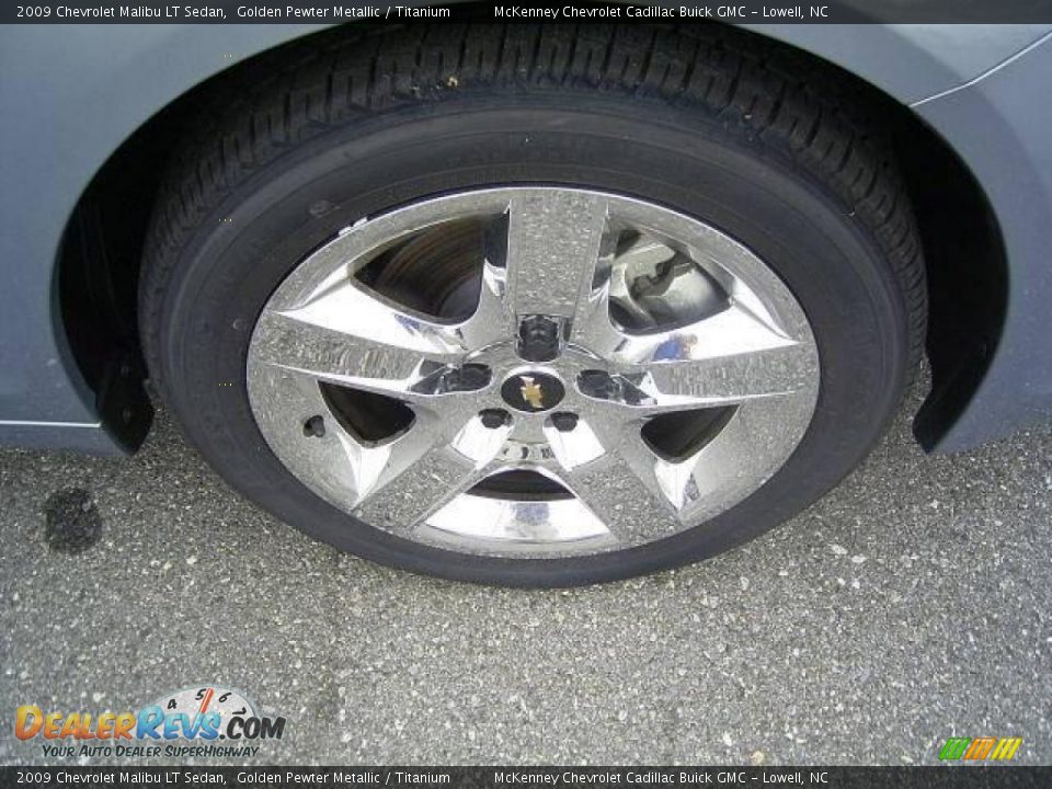 2009 Chevrolet Malibu LT Sedan Golden Pewter Metallic / Titanium Photo #17