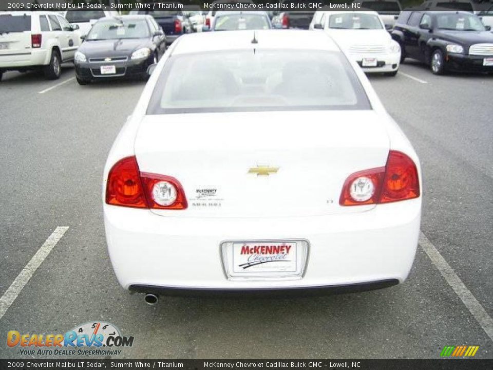 2009 Chevrolet Malibu LT Sedan Summit White / Titanium Photo #3