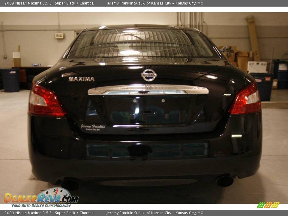 2009 Nissan Maxima 3.5 S Super Black / Charcoal Photo #5