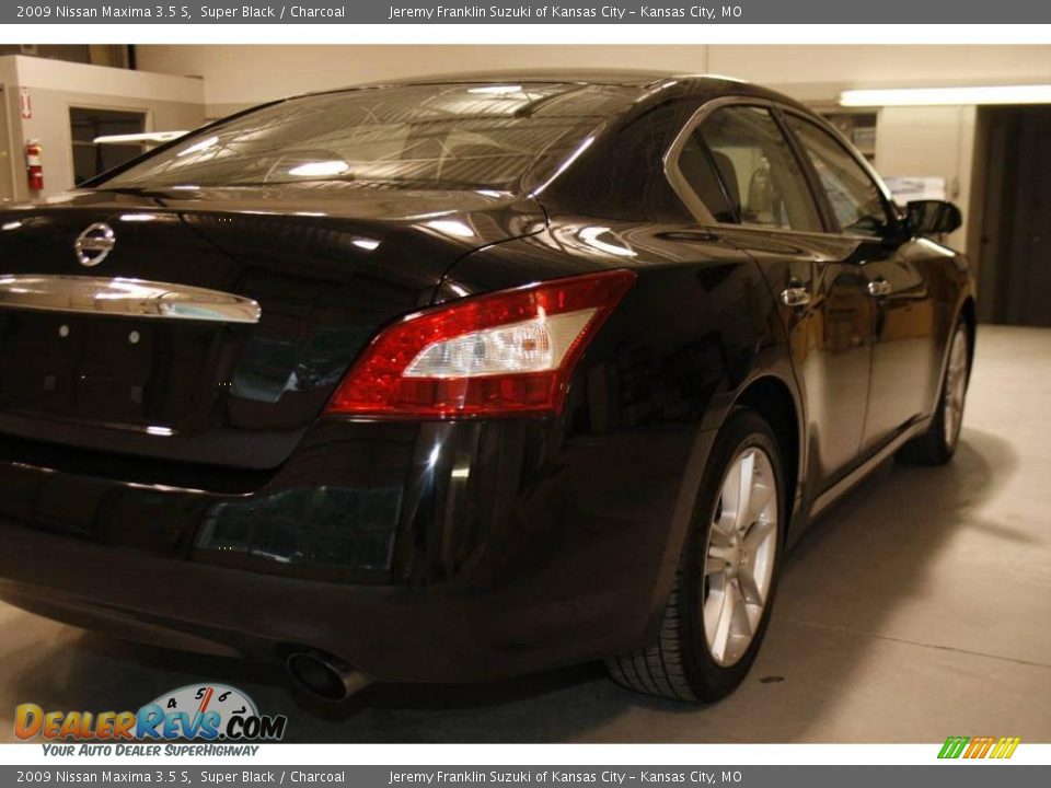 2009 Nissan Maxima 3.5 S Super Black / Charcoal Photo #6
