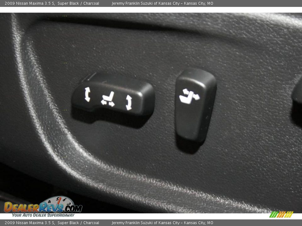 2009 Nissan Maxima 3.5 S Super Black / Charcoal Photo #7