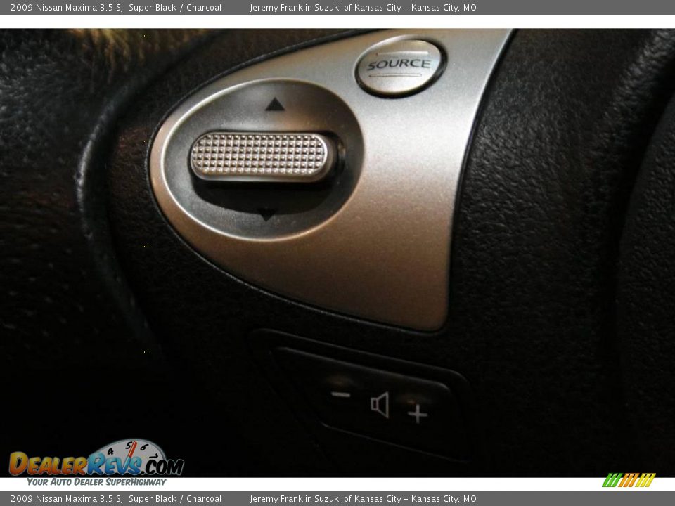 2009 Nissan Maxima 3.5 S Super Black / Charcoal Photo #14