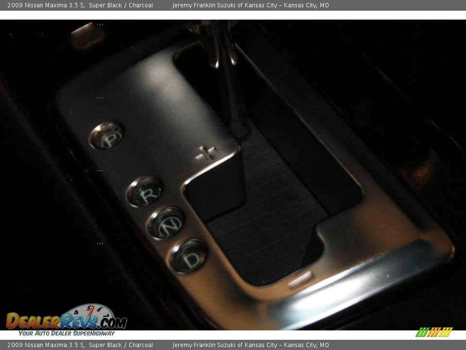2009 Nissan Maxima 3.5 S Super Black / Charcoal Photo #16