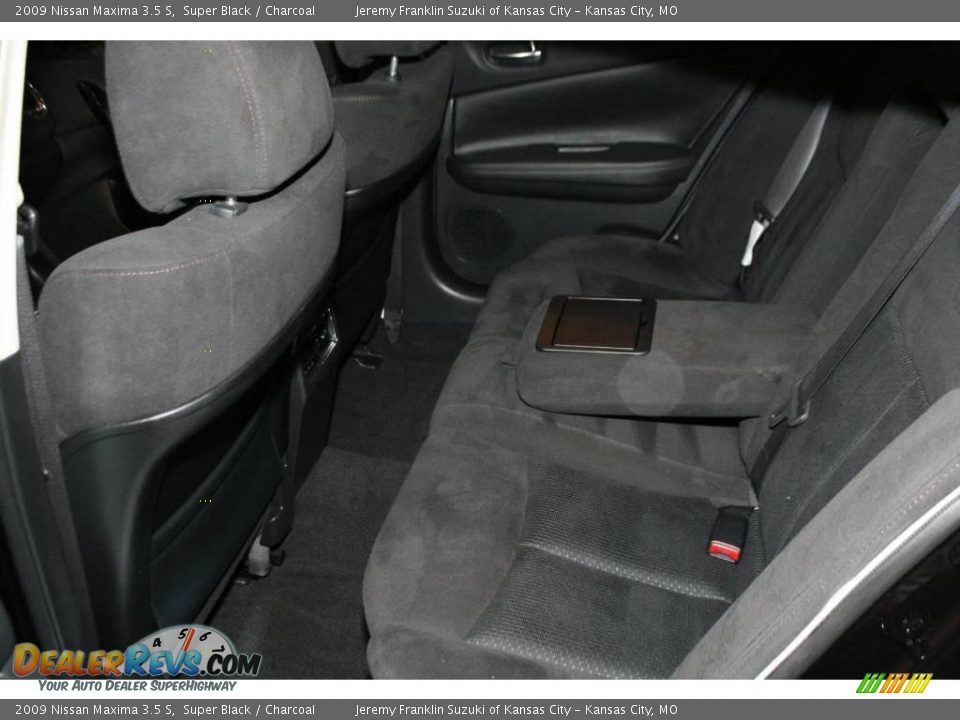 2009 Nissan Maxima 3.5 S Super Black / Charcoal Photo #20