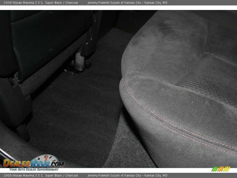 2009 Nissan Maxima 3.5 S Super Black / Charcoal Photo #21