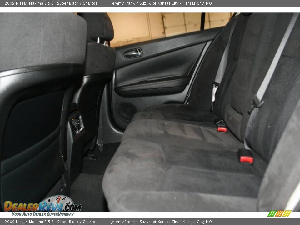 2009 Nissan Maxima 3.5 S Super Black / Charcoal Photo #22