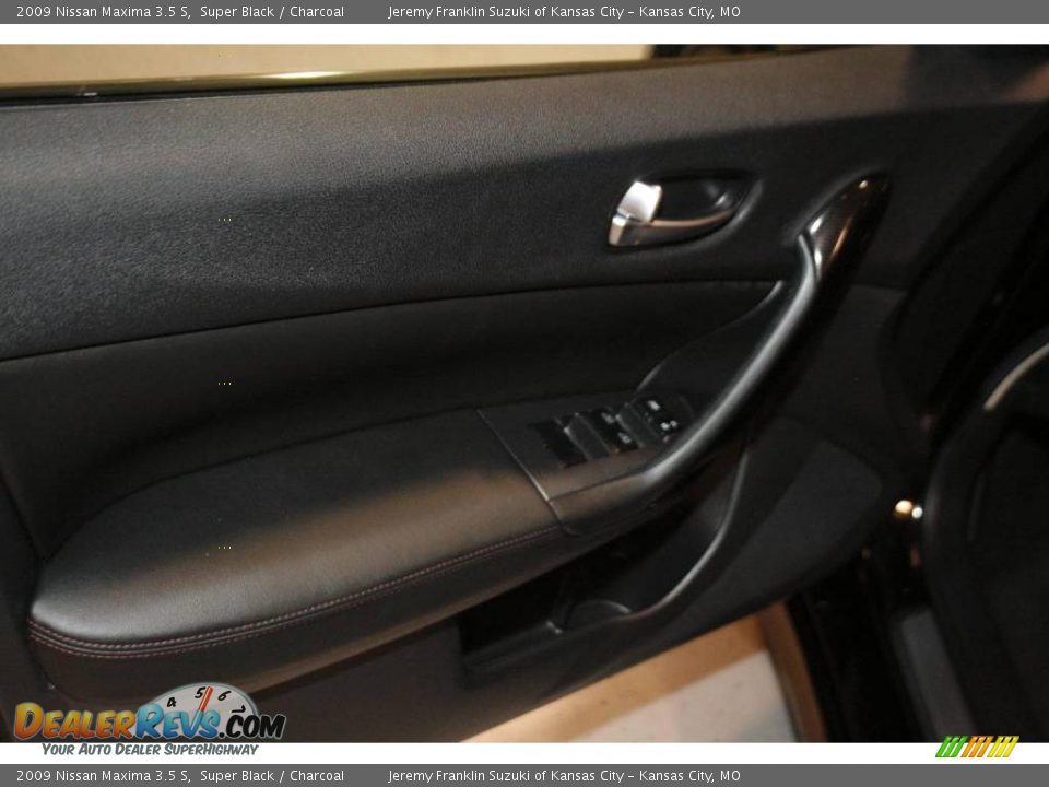 2009 Nissan Maxima 3.5 S Super Black / Charcoal Photo #23