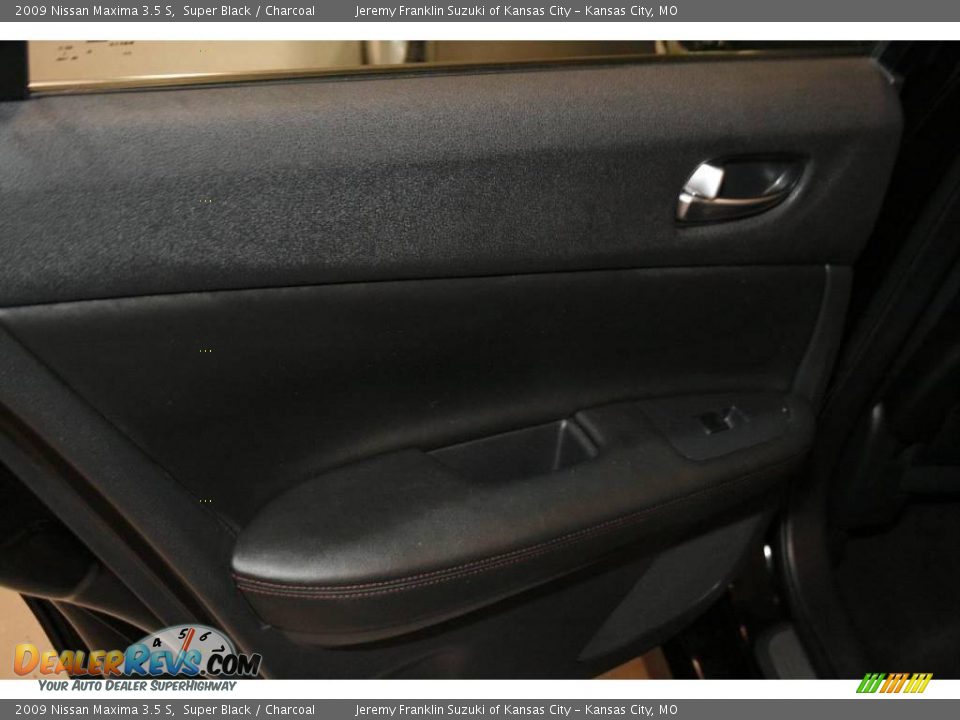2009 Nissan Maxima 3.5 S Super Black / Charcoal Photo #24
