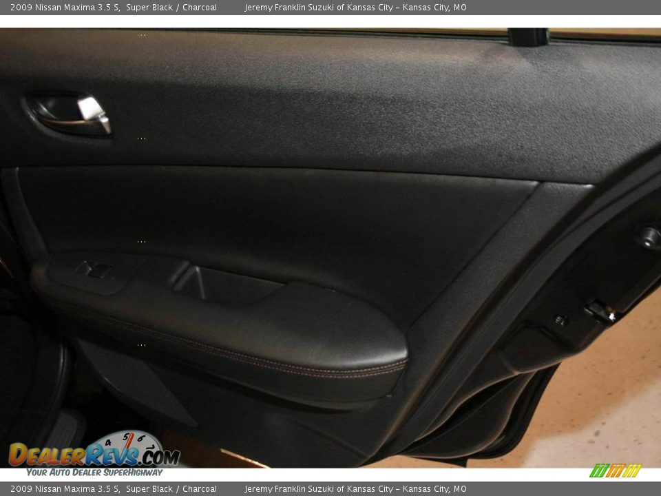2009 Nissan Maxima 3.5 S Super Black / Charcoal Photo #26