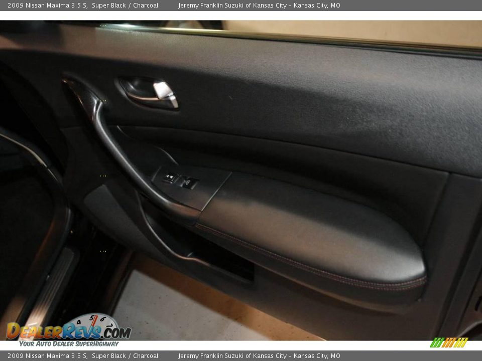 2009 Nissan Maxima 3.5 S Super Black / Charcoal Photo #27