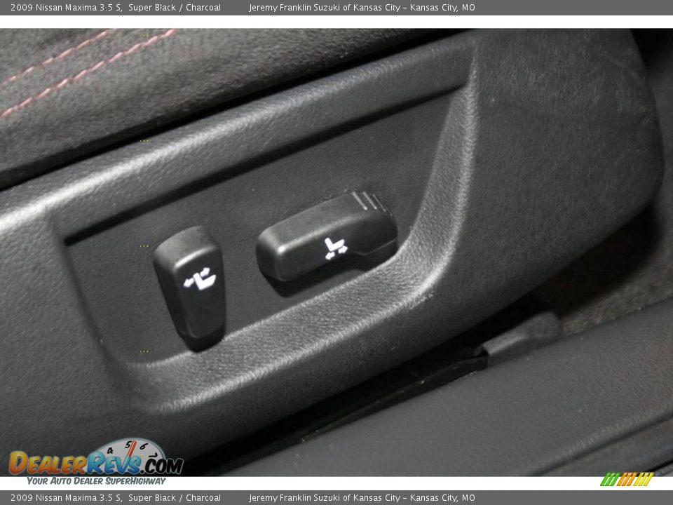 2009 Nissan Maxima 3.5 S Super Black / Charcoal Photo #28