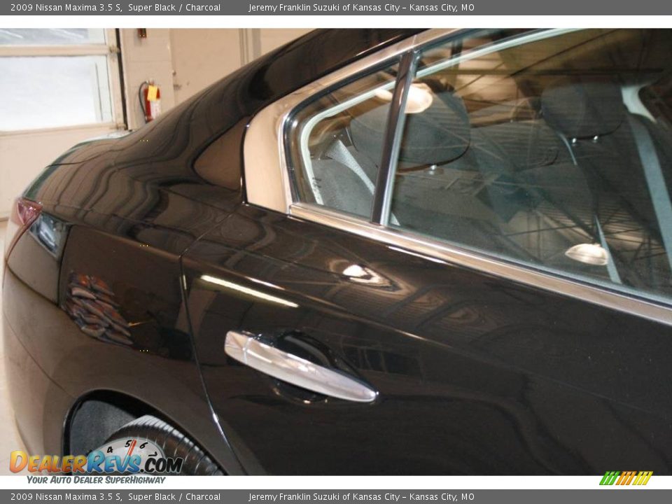 2009 Nissan Maxima 3.5 S Super Black / Charcoal Photo #31