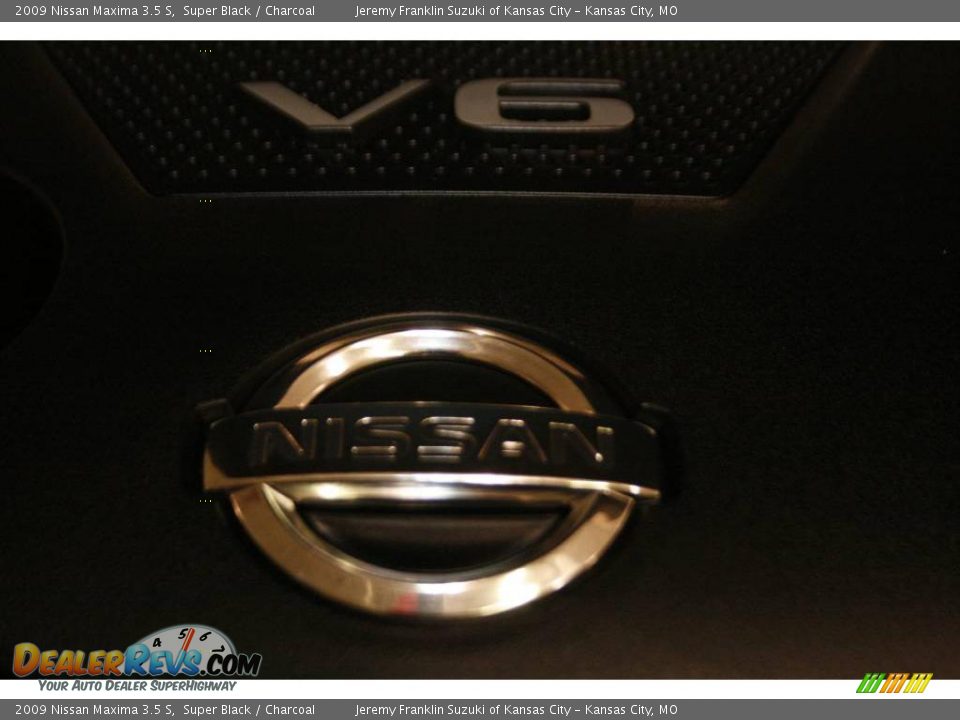 2009 Nissan Maxima 3.5 S Super Black / Charcoal Photo #34