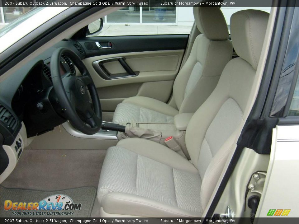 2007 Subaru Outback 2.5i Wagon Champagne Gold Opal / Warm Ivory Tweed Photo #9