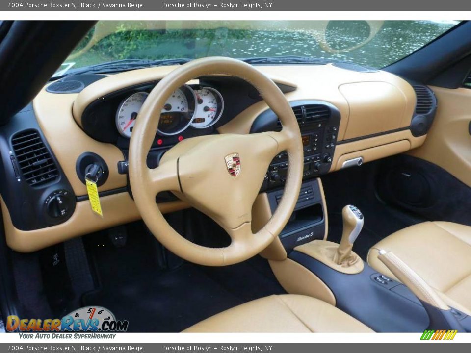 2004 Porsche Boxster S Black / Savanna Beige Photo #17