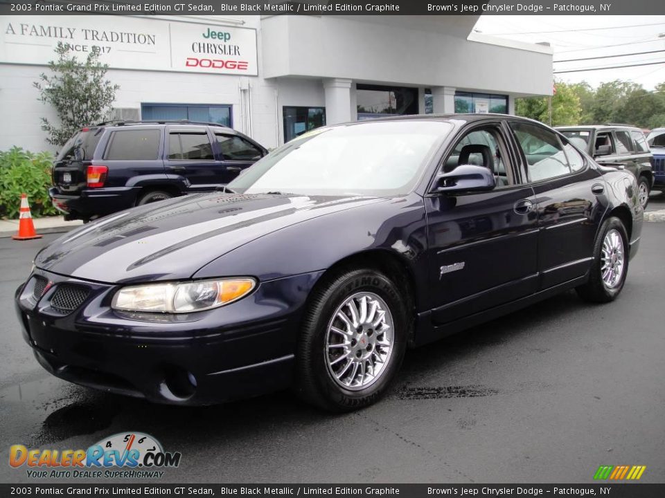 2003 Pontiac Grand Prix Limited Edition GT Sedan Blue Black Metallic / Limited Edition Graphite Photo #1