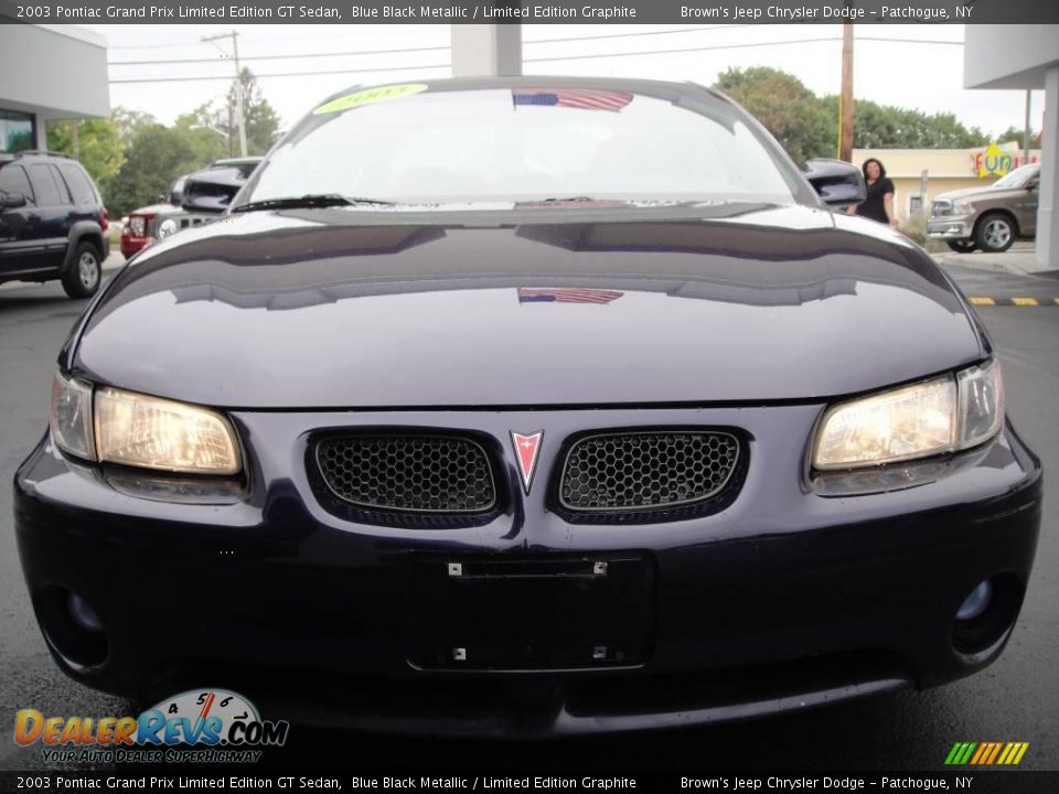 2003 Pontiac Grand Prix Limited Edition GT Sedan Blue Black Metallic / Limited Edition Graphite Photo #2