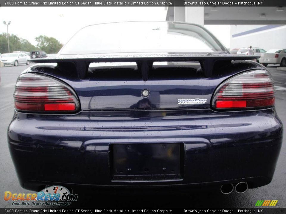 2003 Pontiac Grand Prix Limited Edition GT Sedan Blue Black Metallic / Limited Edition Graphite Photo #5