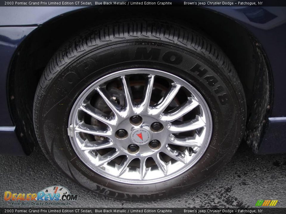 2003 Pontiac Grand Prix Limited Edition GT Sedan Blue Black Metallic / Limited Edition Graphite Photo #7