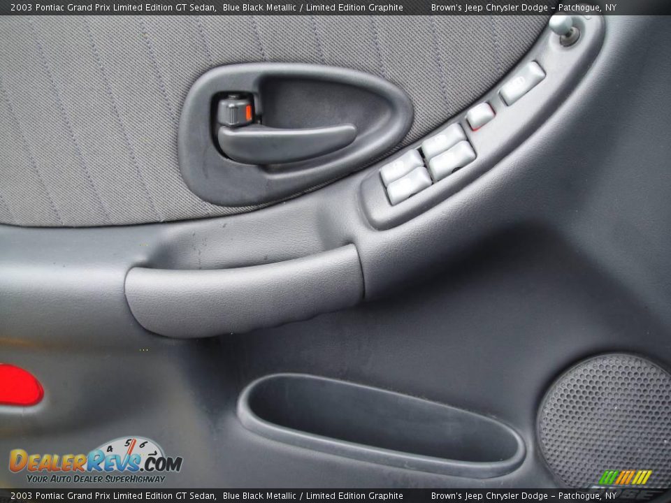 2003 Pontiac Grand Prix Limited Edition GT Sedan Blue Black Metallic / Limited Edition Graphite Photo #8