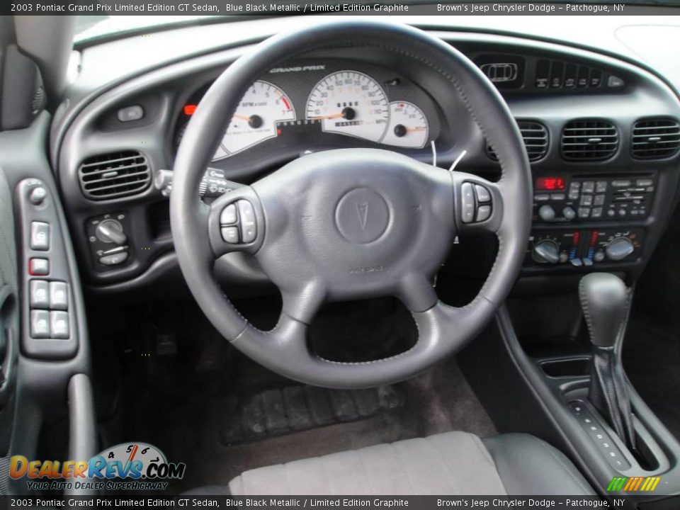 2003 Pontiac Grand Prix Limited Edition GT Sedan Blue Black Metallic / Limited Edition Graphite Photo #11