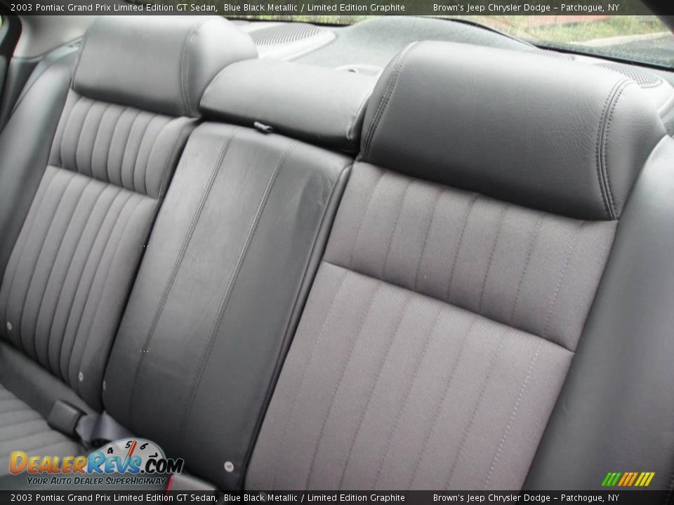 2003 Pontiac Grand Prix Limited Edition GT Sedan Blue Black Metallic / Limited Edition Graphite Photo #12