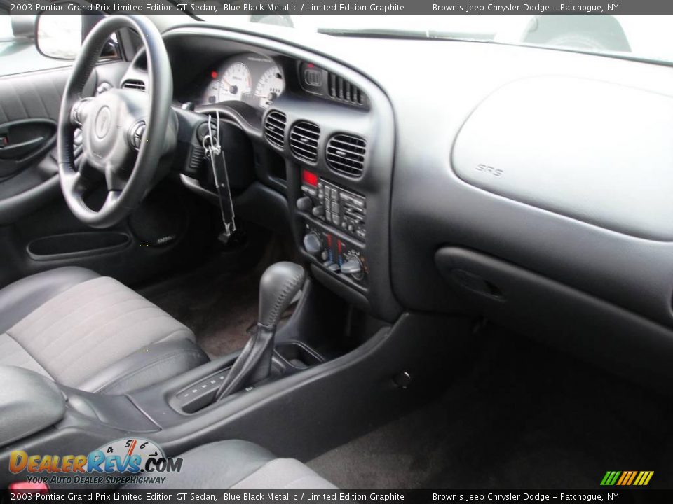 2003 Pontiac Grand Prix Limited Edition GT Sedan Blue Black Metallic / Limited Edition Graphite Photo #15