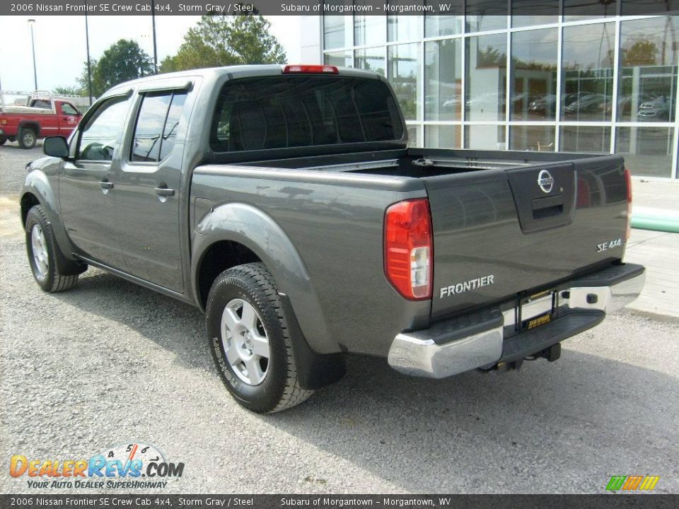 2006 Nissan Frontier SE Crew Cab 4x4 Storm Gray / Steel Photo #3