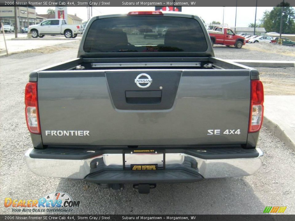 2006 Nissan Frontier SE Crew Cab 4x4 Storm Gray / Steel Photo #4