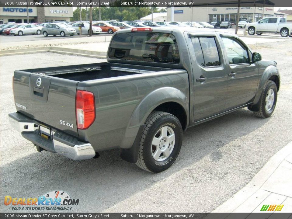 2006 Nissan Frontier SE Crew Cab 4x4 Storm Gray / Steel Photo #5