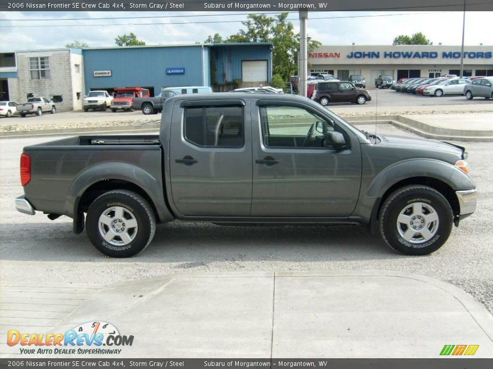 2006 Nissan Frontier SE Crew Cab 4x4 Storm Gray / Steel Photo #6