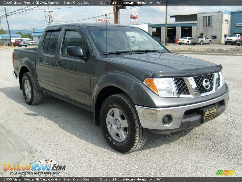 2006 Nissan Frontier SE Crew Cab 4x4 Storm Gray / Steel Photo #7