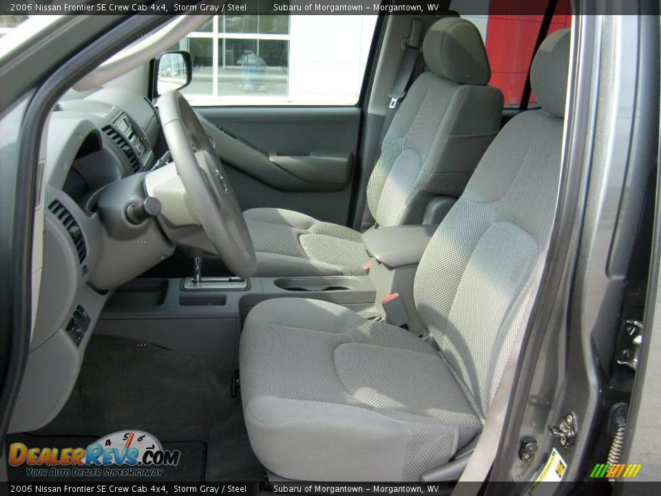 2006 Nissan Frontier SE Crew Cab 4x4 Storm Gray / Steel Photo #10
