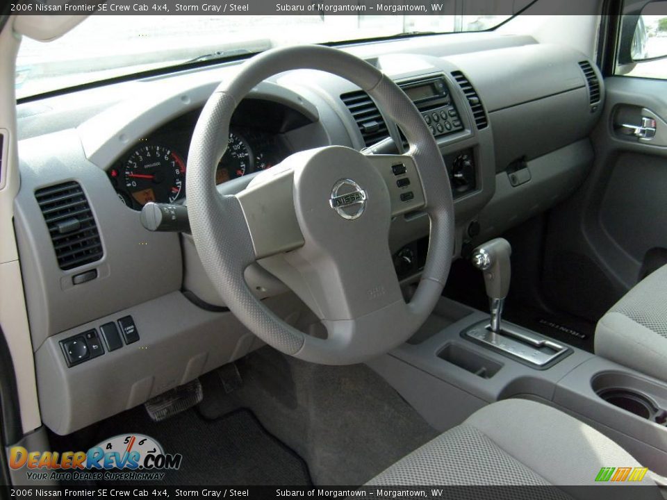 2006 Nissan Frontier SE Crew Cab 4x4 Storm Gray / Steel Photo #11