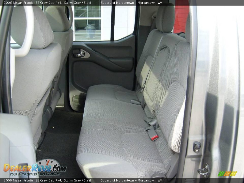 2006 Nissan Frontier SE Crew Cab 4x4 Storm Gray / Steel Photo #14