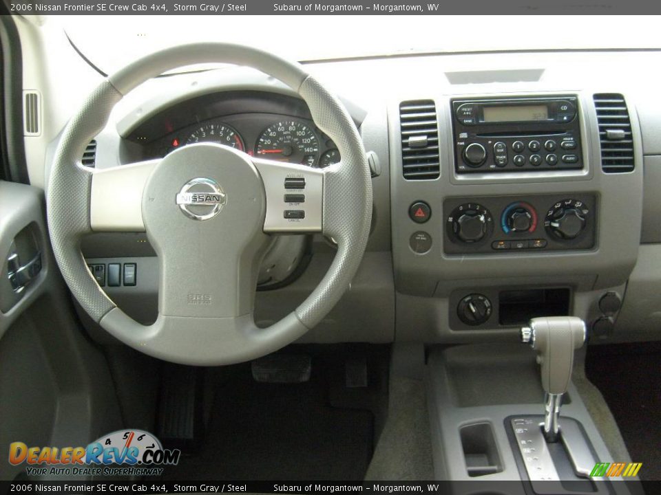 2006 Nissan Frontier SE Crew Cab 4x4 Storm Gray / Steel Photo #15