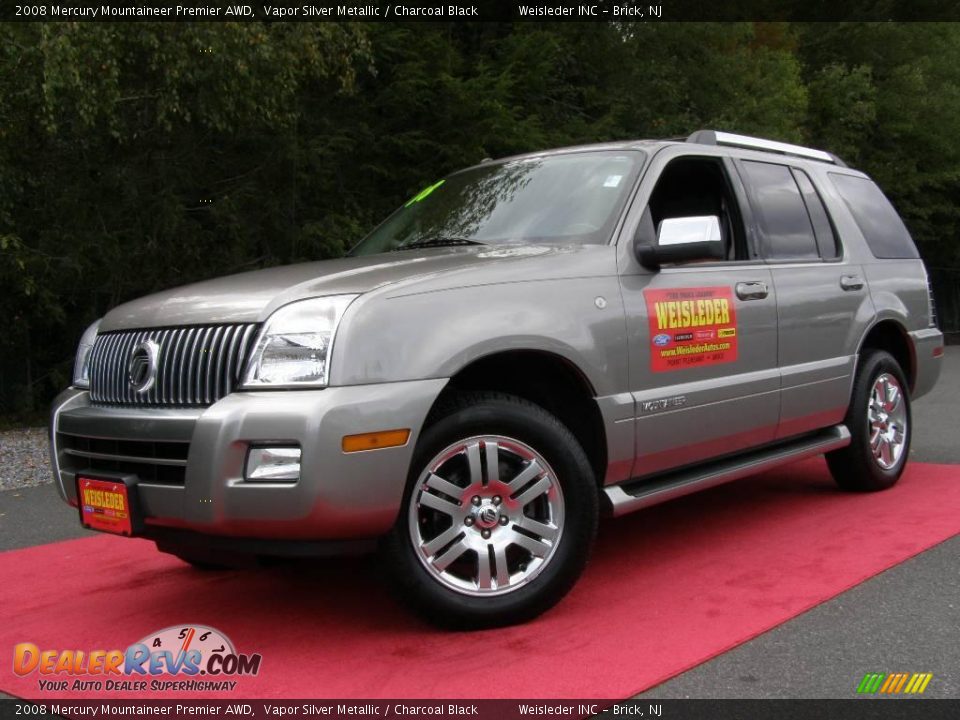2008 Mercury Mountaineer Premier AWD Vapor Silver Metallic / Charcoal Black Photo #1