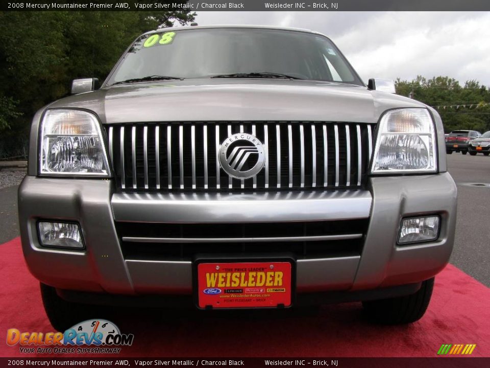 2008 Mercury Mountaineer Premier AWD Vapor Silver Metallic / Charcoal Black Photo #2