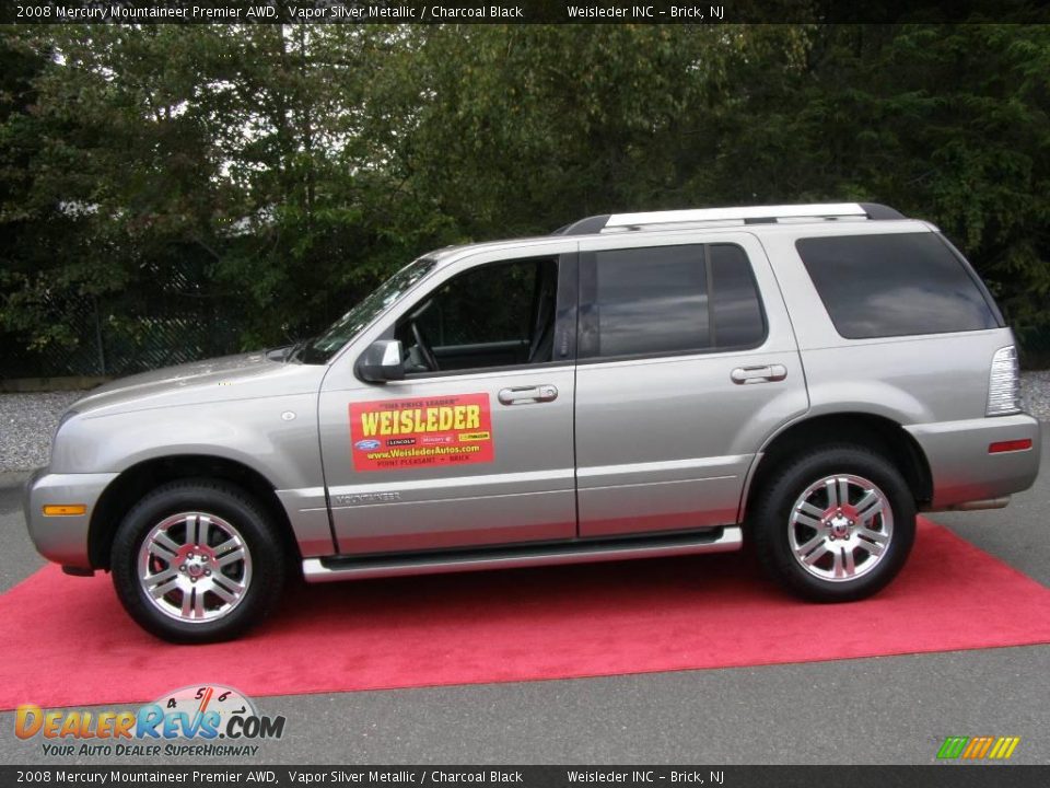 2008 Mercury Mountaineer Premier AWD Vapor Silver Metallic / Charcoal Black Photo #5