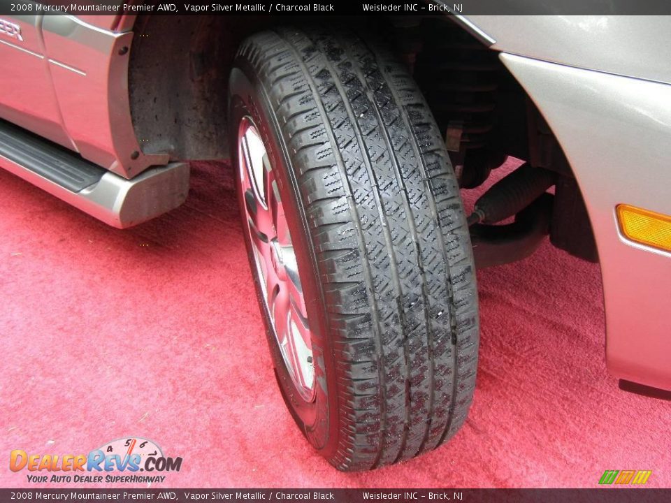 2008 Mercury Mountaineer Premier AWD Vapor Silver Metallic / Charcoal Black Photo #9