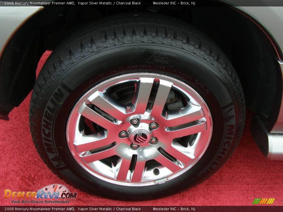 2008 Mercury Mountaineer Premier AWD Vapor Silver Metallic / Charcoal Black Photo #10
