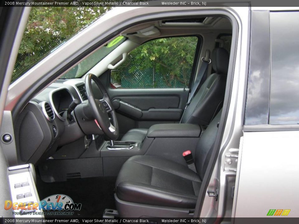 2008 Mercury Mountaineer Premier AWD Vapor Silver Metallic / Charcoal Black Photo #14