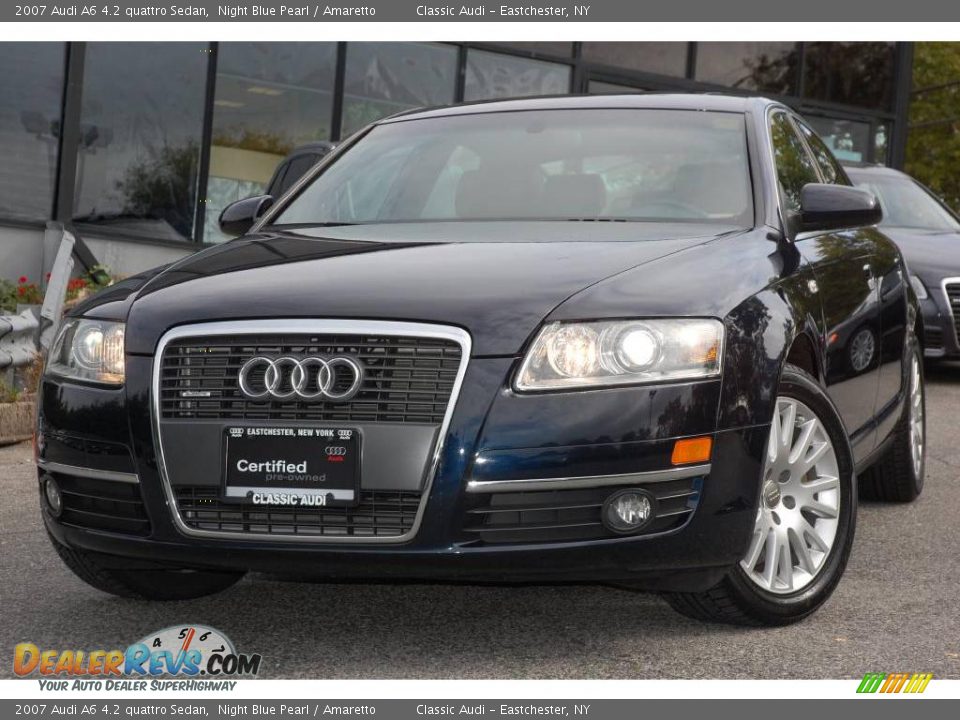 2007 Audi A6 4.2 quattro Sedan Night Blue Pearl / Amaretto Photo #1